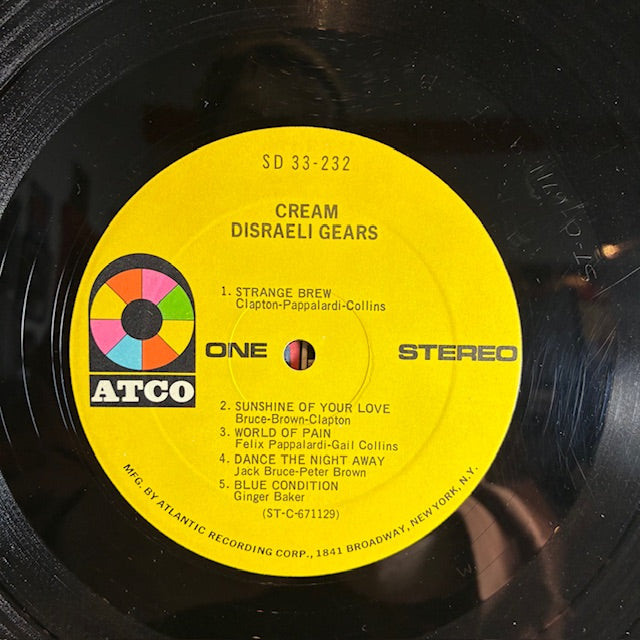 Cream (2) - Disraeli Gears (VINYL) | Very Good Plus (VG+) Very Good Plus Plus (VG++)