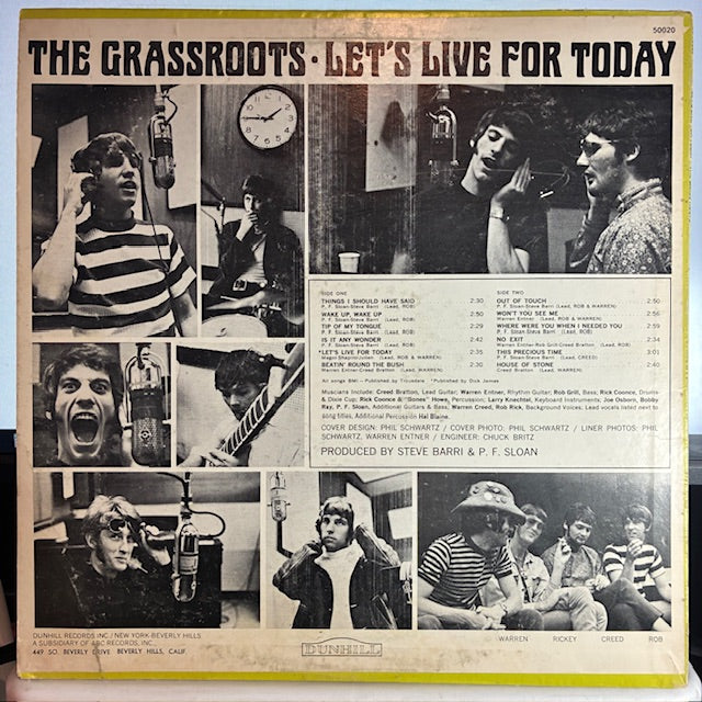 The Grass Roots - Let's Live For Today (VINYL) | Very Good Plus (VG+) Very Good Plus (VG+)