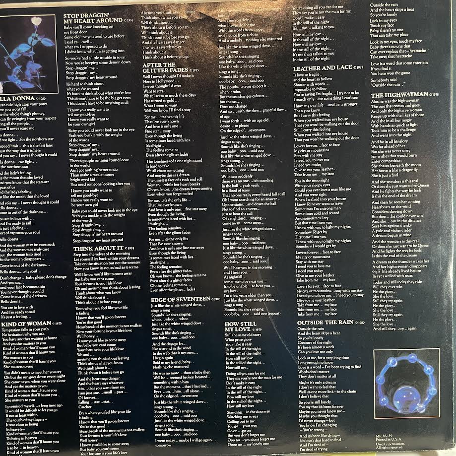Stevie Nicks - Bella Donna (VINYL) | Excellent (EX)
