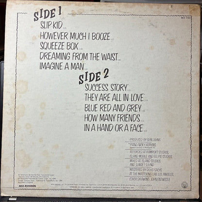 The Who - The Who By Numbers (VINYL) | Very Good Plus (VG+) Very Good Plus (VG+)