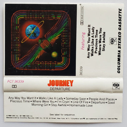Journey - Departure (CASSETTE) | Very Good Plus (VG+) Excellent (EX)