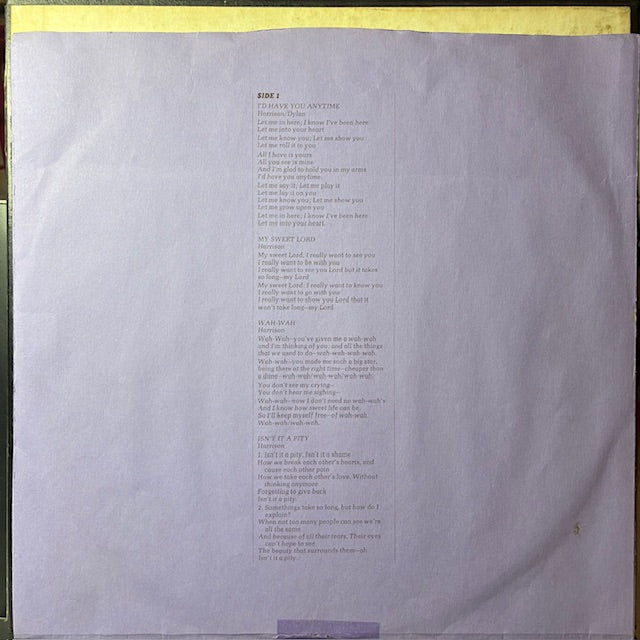 George Harrison - All Things Must Pass (3x VINYL BOX) | Very Good Plus (VG+) Very Good Plus (VG+)
