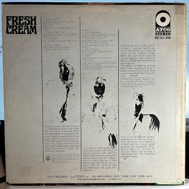 Cream (2) - Fresh Cream (VINYL) | Very Good Plus (VG+) Very Good Plus (VG+)