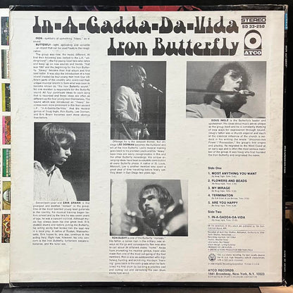 Iron Butterfly - In-A-Gadda-Da-Vida (VINYL) | VERY GOOD PLUS PLUS (VG++) Excellent+ (EX+)