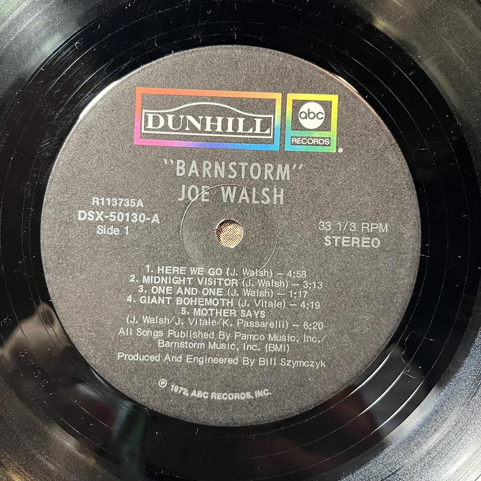 Joe Walsh - Barnstorm (VINYL) | Excellent+ (EX+)