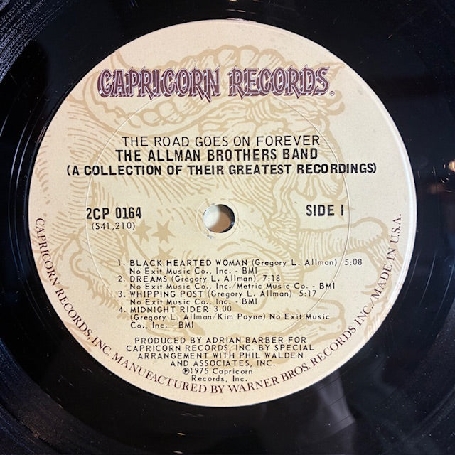 The Allman Brothers Band - The Road Goes On Forever (VINYL) | Very Good Plus (VG+) Excellent (EX)
