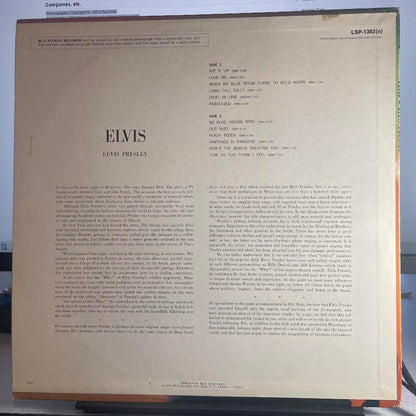 Elvis Presley - Elvis (VINYL) | Very Good Plus (VG+) Very Good Plus (VG+)