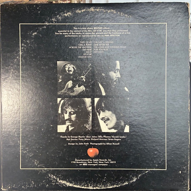 The Beatles - Let It Be (VINYL) | Very Good Plus (VG+) Very Good (VG)