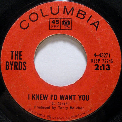 The Byrds - Mr. Tambourine Man / I Knew I'd Want You (7" VINYL) | Very Good Plus Plus (VG++) Very Good (VG)