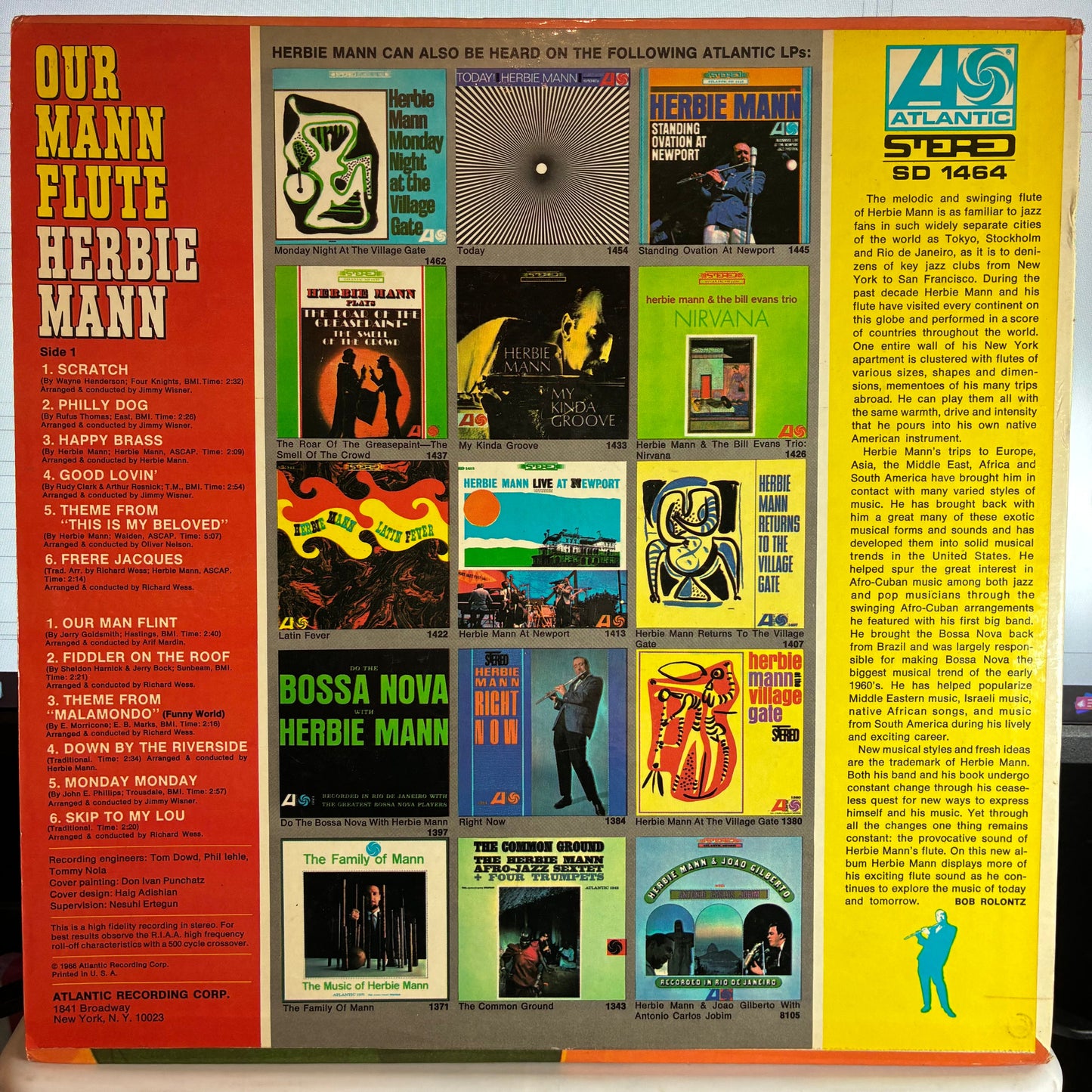 Herbie Mann - Our Mann Flute (VINYL) | Very Good Plus (VG+) Excellent (EX)