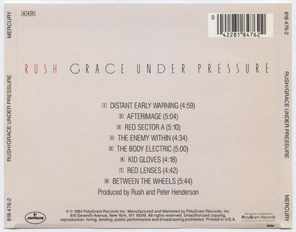 Rush - Grace Under Pressure (CD) | Very Good Plus (VG+) Near Mint (NM)