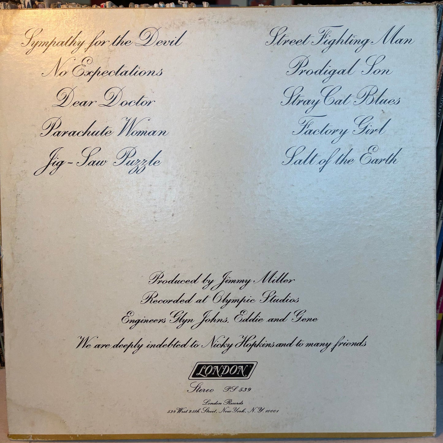 The Rolling Stones - Beggars Banquet (VINYL) | Very Good Plus (VG+) Very Good Plus (VG+)