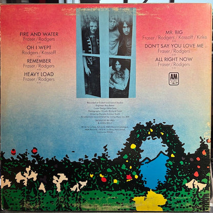 Free - Fire And Water (VINYL) | Very Good Plus (VG+) Very Good Plus (VG+)