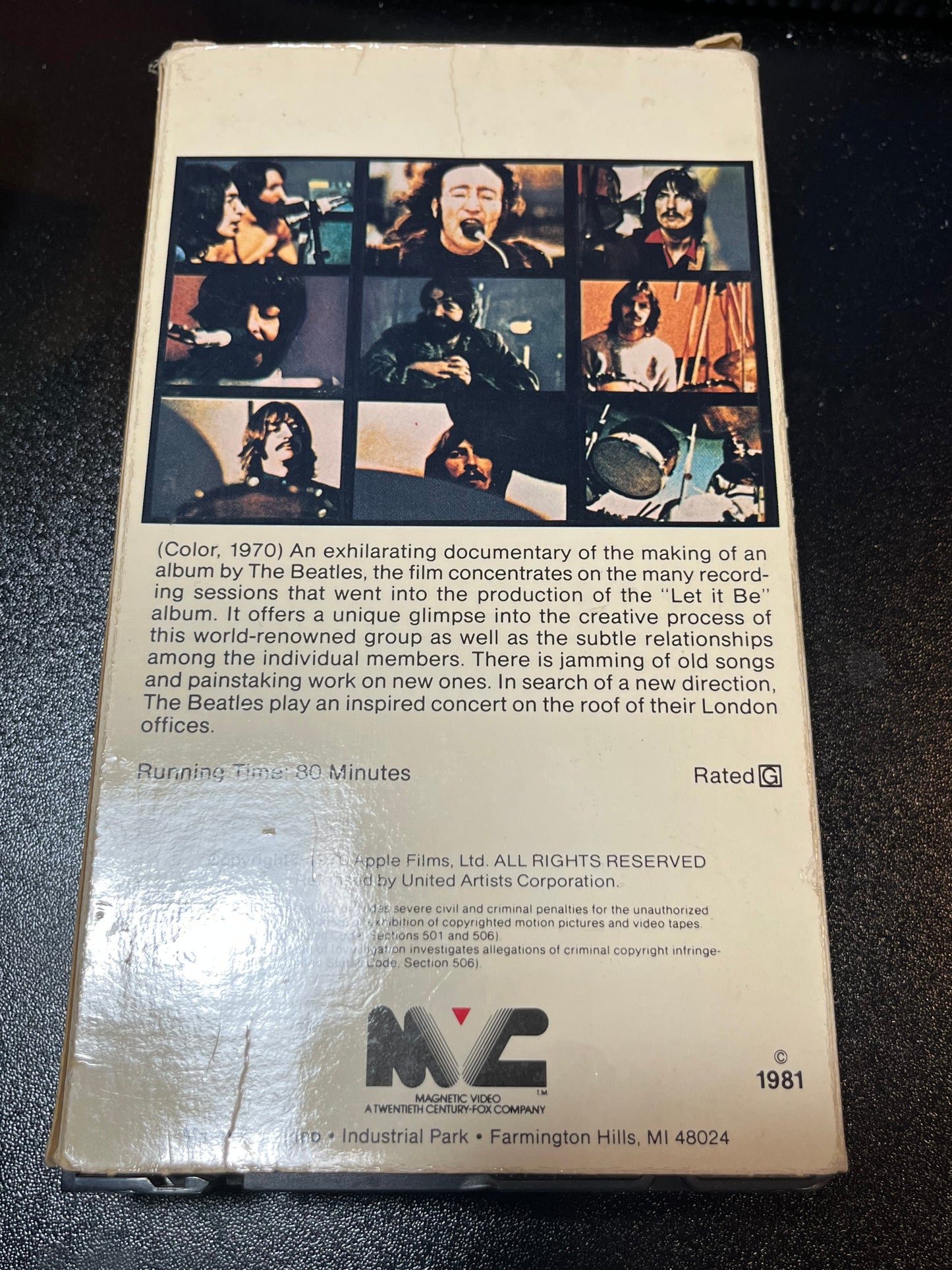 BEATLES - Let It Be (VHS TAPE) |