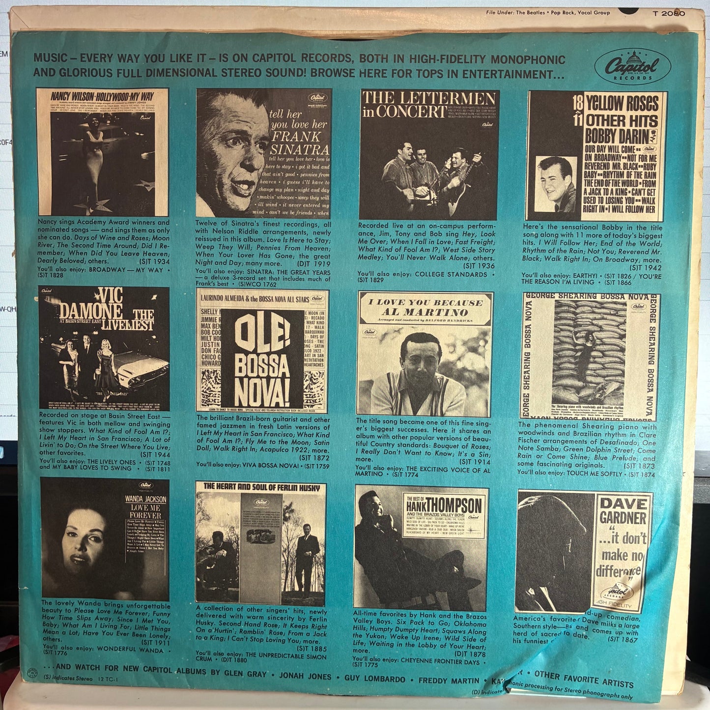 The Beatles - The Beatles' Second Album (VINYL) | Very Good Plus (VG+) Very Good Plus Plus (VG++)