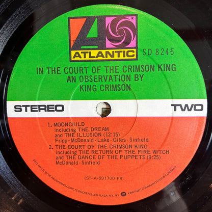 King Crimson - In The Court Of The Crimson King (An Observation By King Crimson) (VINYL) | Very Good Plus (VG+) Excellent (EX)