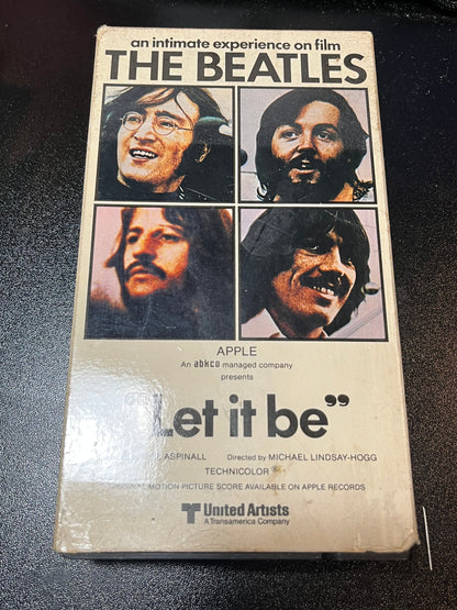 BEATLES - Let It Be (VHS TAPE) |