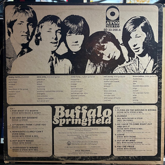 Buffalo Springfield - Buffalo Springfield (VINYL) | Very Good Plus (VG+) Very Good Plus (VG+)
