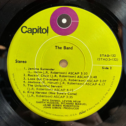 The Band - The Band (VINYL) | Very Good Plus (VG+) Excellent (EX)