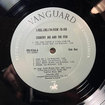 Country Joe And The Fish - I-Feel-Like-I'm-Fixin'-To-Die (VINYL) | Very Good (VG) Excellent (EX)