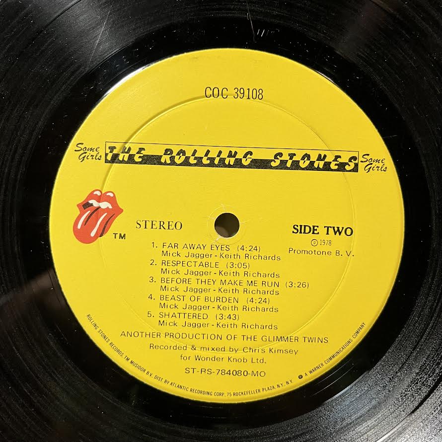 The Rolling Stones - Some Girls (VINYL) | Very Good (VG) Excellent+ (EX+)