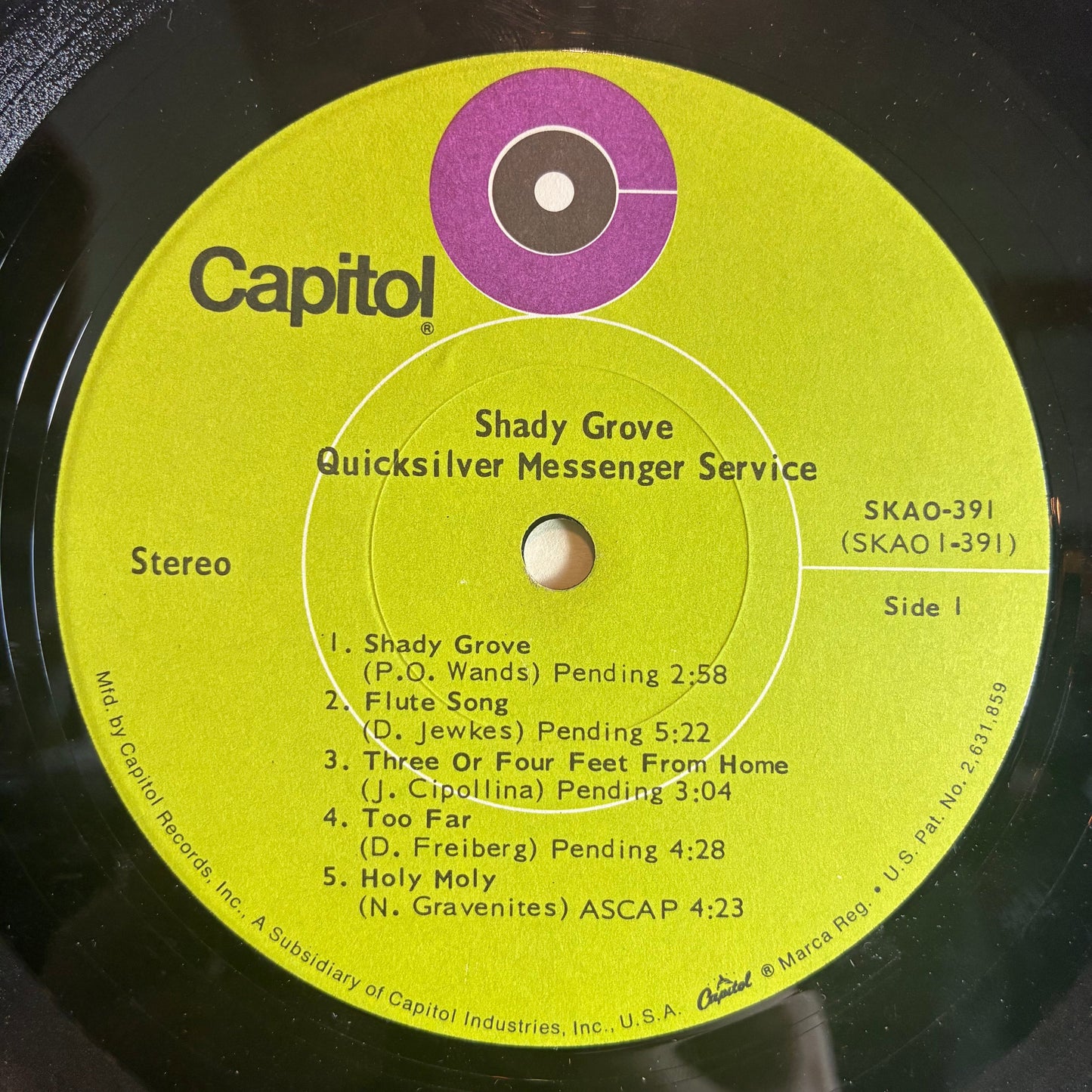Quicksilver Messenger Service - Shady Grove (VINYL) | Very Good (VG) Very Good Plus (VG+)