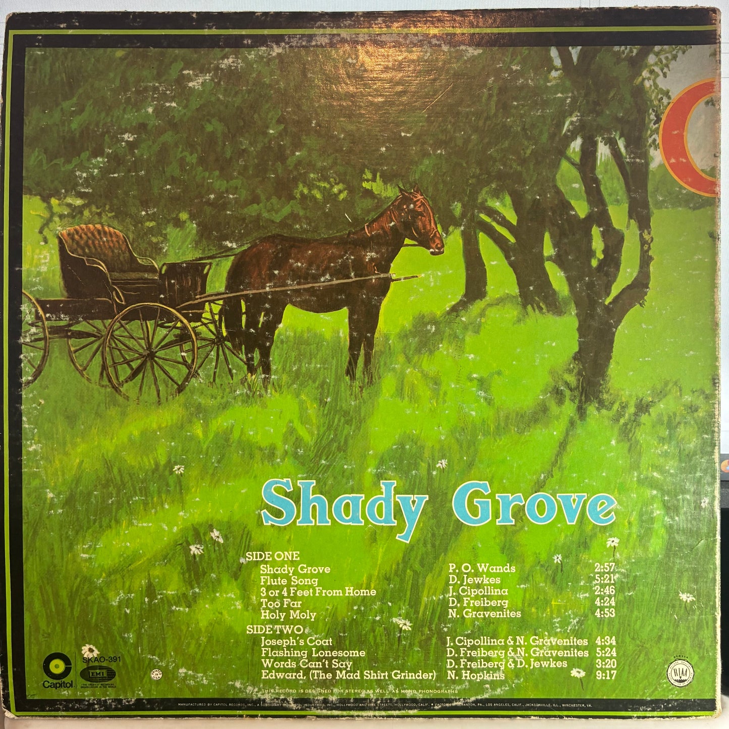Quicksilver Messenger Service - Shady Grove (VINYL) | Very Good (VG) Very Good Plus (VG+)