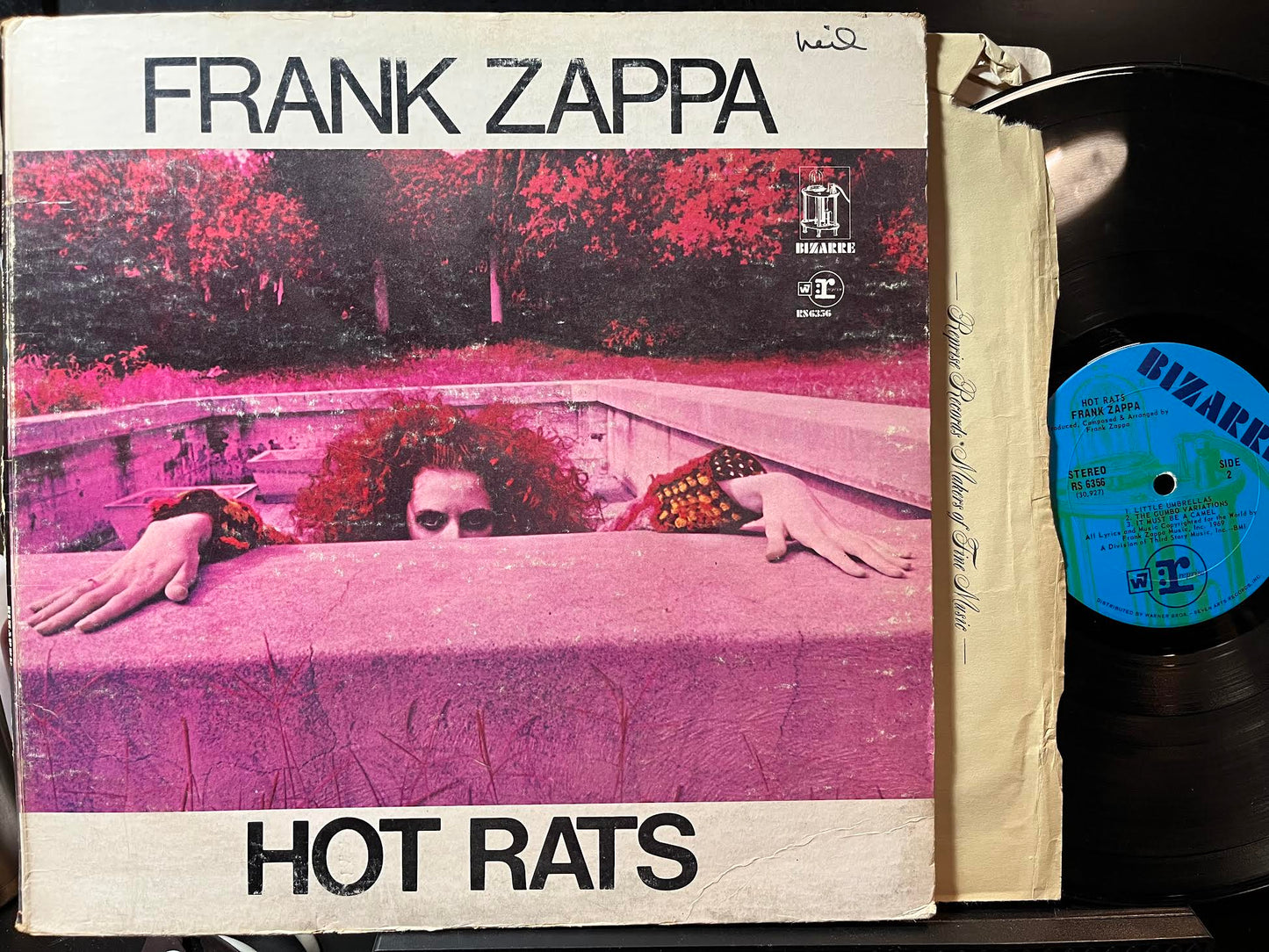 Frank Zappa - Hot Rats (VINYL) | Very Good (VG) Very Good (VG)