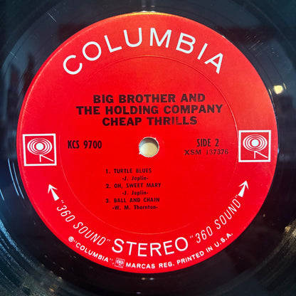 Big Brother & The Holding Company - Cheap Thrills (VINYL) | Very Good (VG) Very Good Plus (VG+)