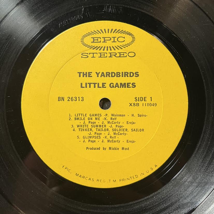 The Yardbirds - Little Games (VINYL) | Very Good (VG) Very Good Plus (VG+)