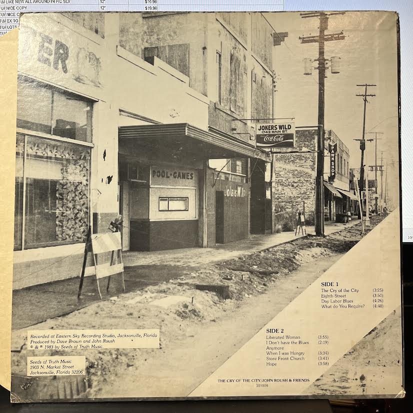 John Roush & Friends - The Cry Of The City (VINYL) | Very Good (VG) Very Good Plus (VG+)