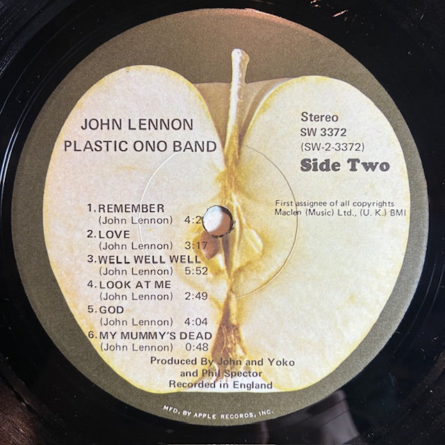 John Lennon - John Lennon / Plastic Ono Band (VINYL) | Very Good (VG) Very Good Plus Plus (VG++)