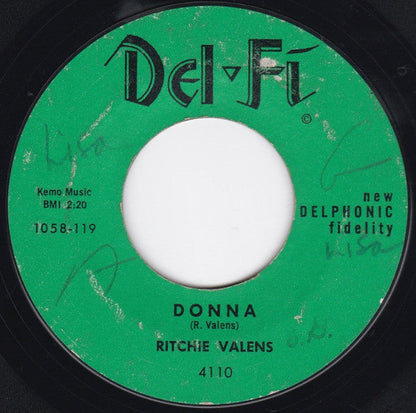 Ritchie Valens - Donna / La Bamba (7" VINYL) | Very Good (VG) Generic