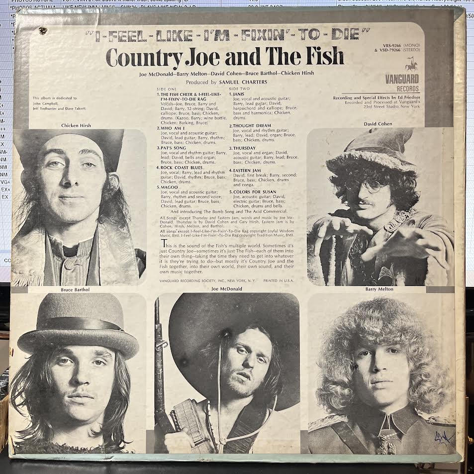 Country Joe And The Fish - I-Feel-Like-I'm-Fixin'-To-Die (VINYL) | Very Good (VG) Excellent (EX)