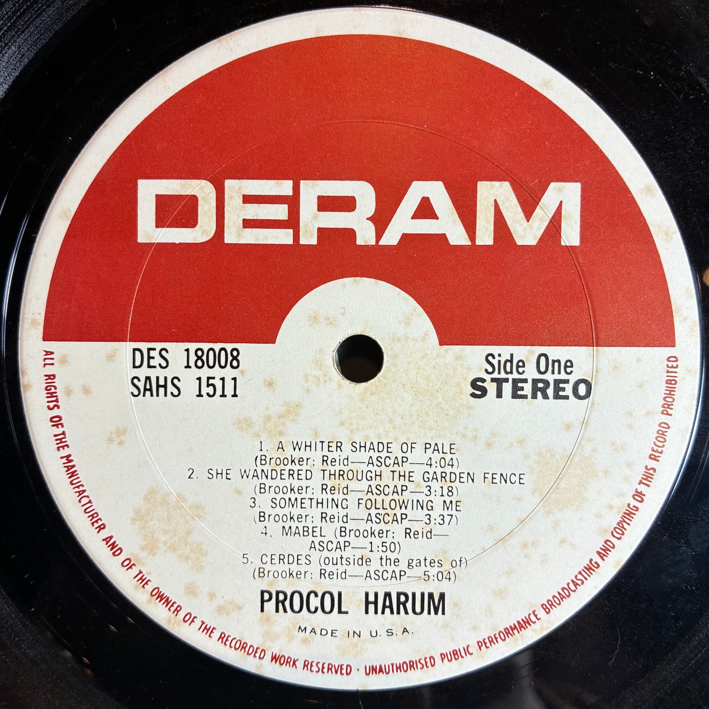 Procol Harum - Procol Harum (VINYL) | Very Good (VG) Excellent (EX)