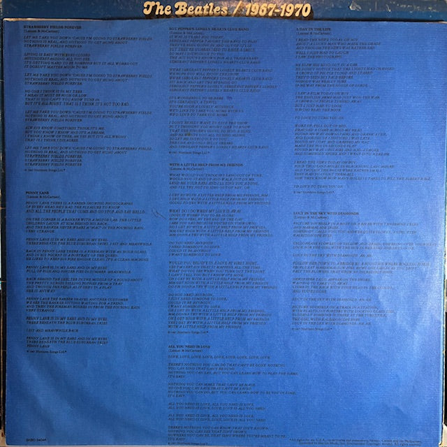 The Beatles - 1967-1970 (2xVINYL) | Very Good (VG) Very Good Plus (VG+)