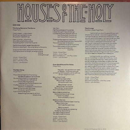 Led Zeppelin - Houses Of The Holy (VINYL) | Very Good (VG) Excellent (EX)
