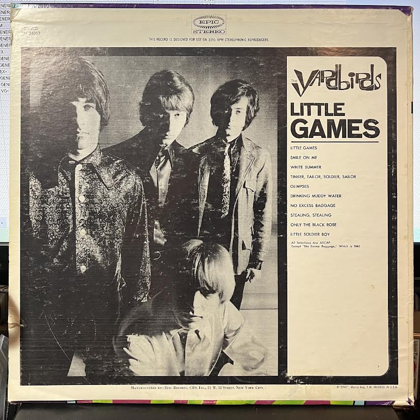 The Yardbirds - Little Games (VINYL) | Very Good (VG) Very Good Plus (VG+)