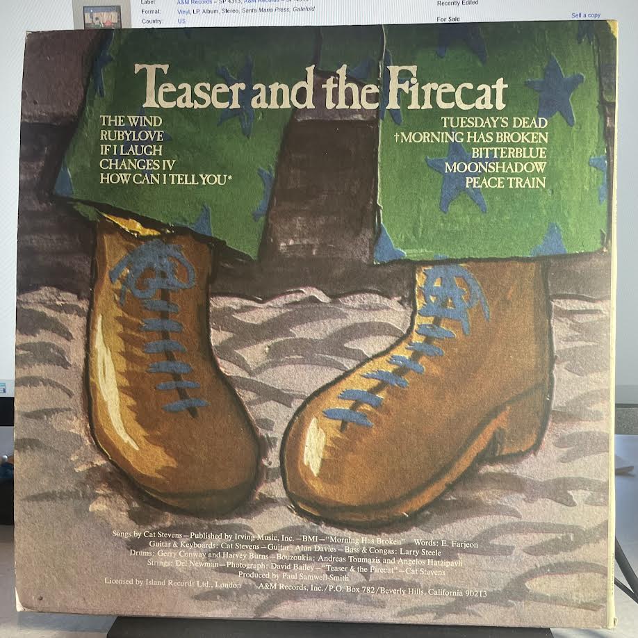 Cat Stevens - Teaser And The Firecat (VINYL) | Excellent+ (EX+) Excellent (EX)