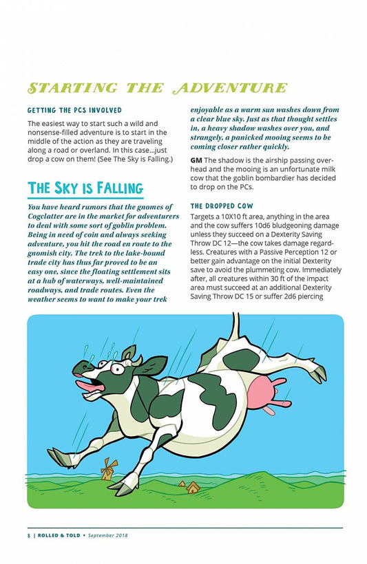 Rolled &amp; Told #1 September 2018