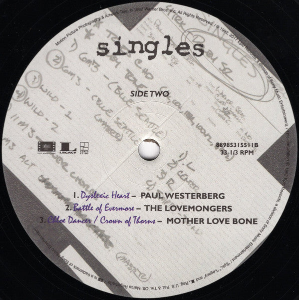Various - Singles - Original Motion Picture Soundtrack (VINYL) |