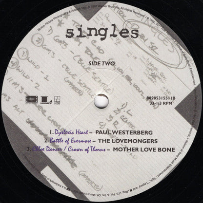 Various - Singles - Original Motion Picture Soundtrack (VINYL) |
