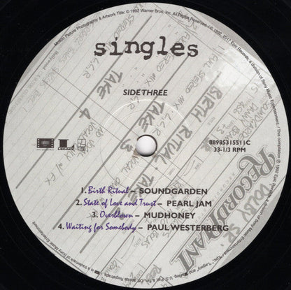 Various - Singles - Original Motion Picture Soundtrack (VINYL) |