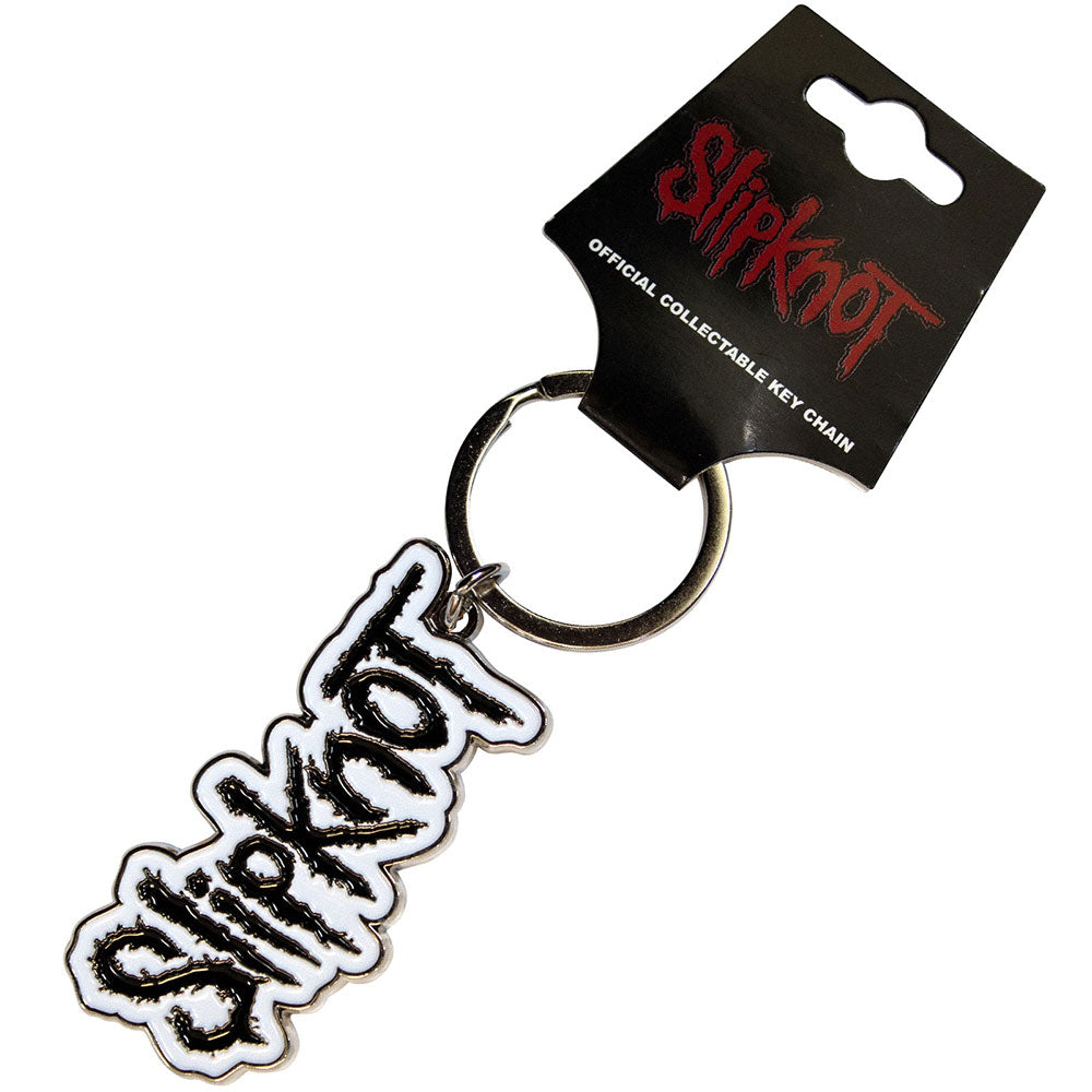 Slipknot - Black Logo White Border |