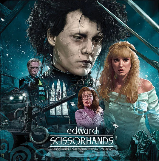 Danny Elfman - (PRE-ORDER 2/27/26) Edward Scissorhands (Blue & White w/ Purple Splatter Vinyl) | Mint (M) Mint (M)