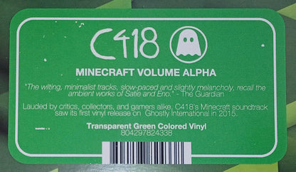 Minecraft Volume Alpha (TRANSPARENT GREEN VINYL) | Mint (M) Mint (M)
