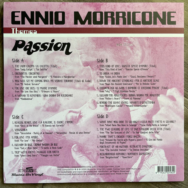Ennio Morricone - Passion (COLOR VINYL) | Mint (M) Mint (M)