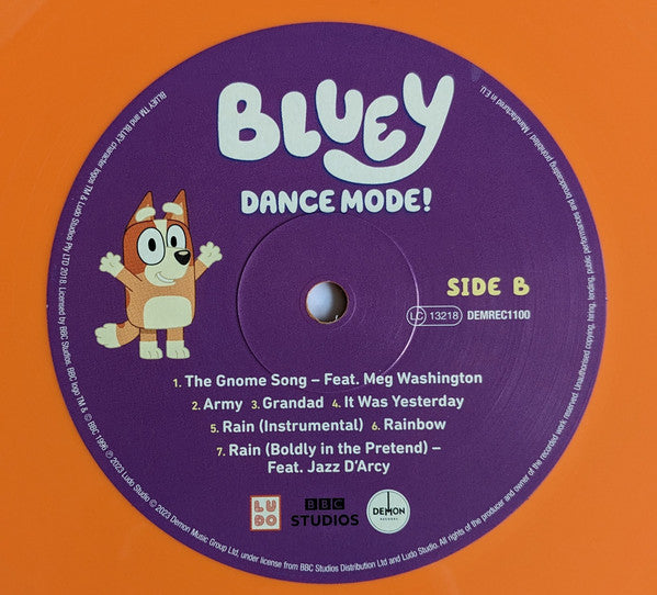Joff Bush - Bluey Dance Mode! (ORANGE VINYL) | Mint (M) Mint (M)