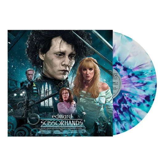 Danny Elfman - (PRE-ORDER 2/27/26) Edward Scissorhands (Blue & White w/ Purple Splatter Vinyl) | Mint (M) Mint (M)
