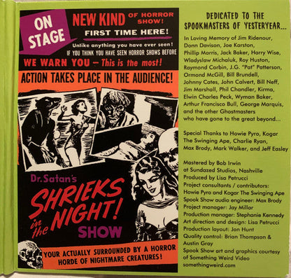 Various - Something Weird Spook Show Spectacular A-Go-Go (CD/DVD) | Mint (M) Mint (M)